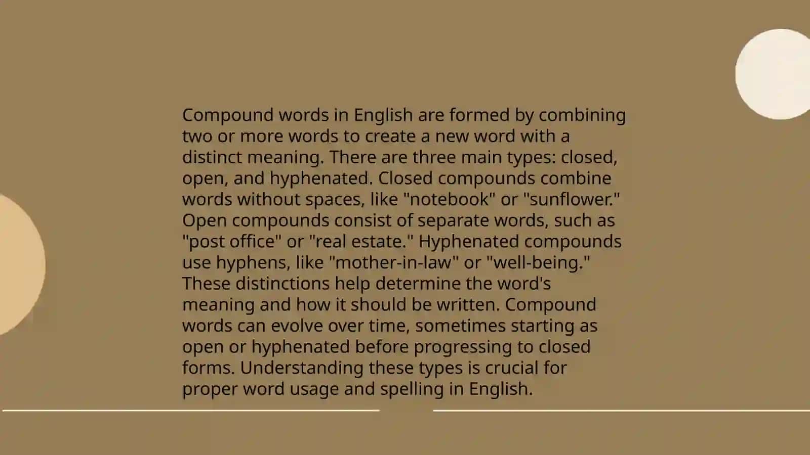 Formation of Compound Words 4