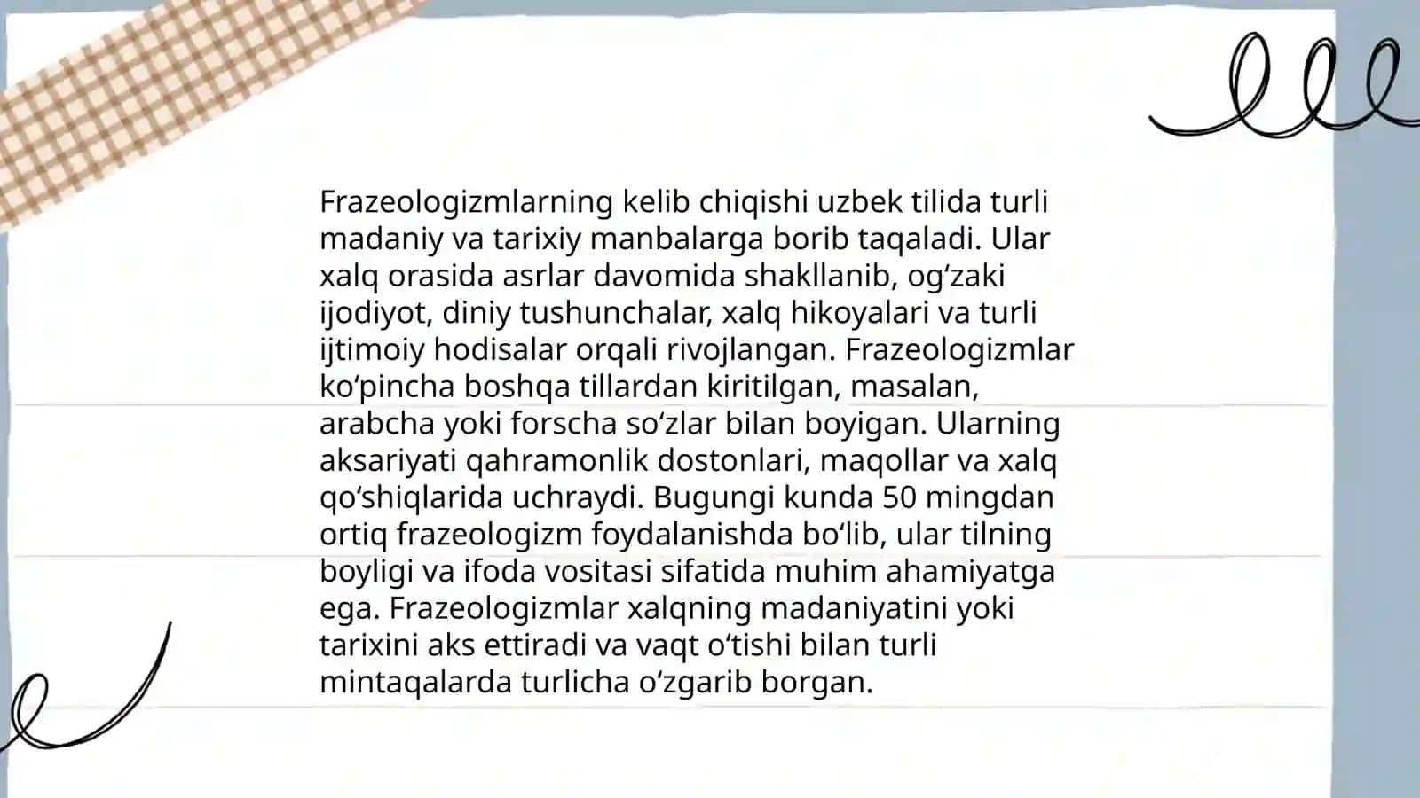 Frazeologiyada umumiy ma'lumotlar 4