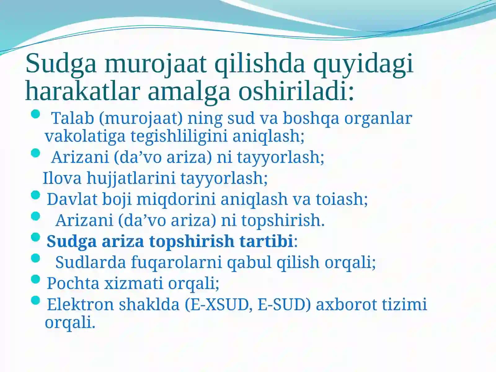 Fuqarolikni qo'zg'atish va sud muhokamasi 4