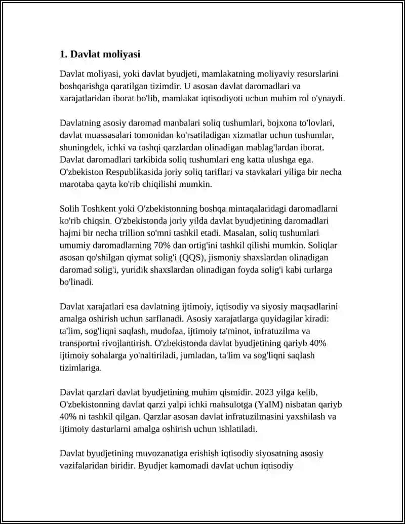 MARGʻILON IQTISODIYOT SERVIS TEHNIKOMI 602-GURUH RAYIMOVA FOTIMAXONING REFERATI 4