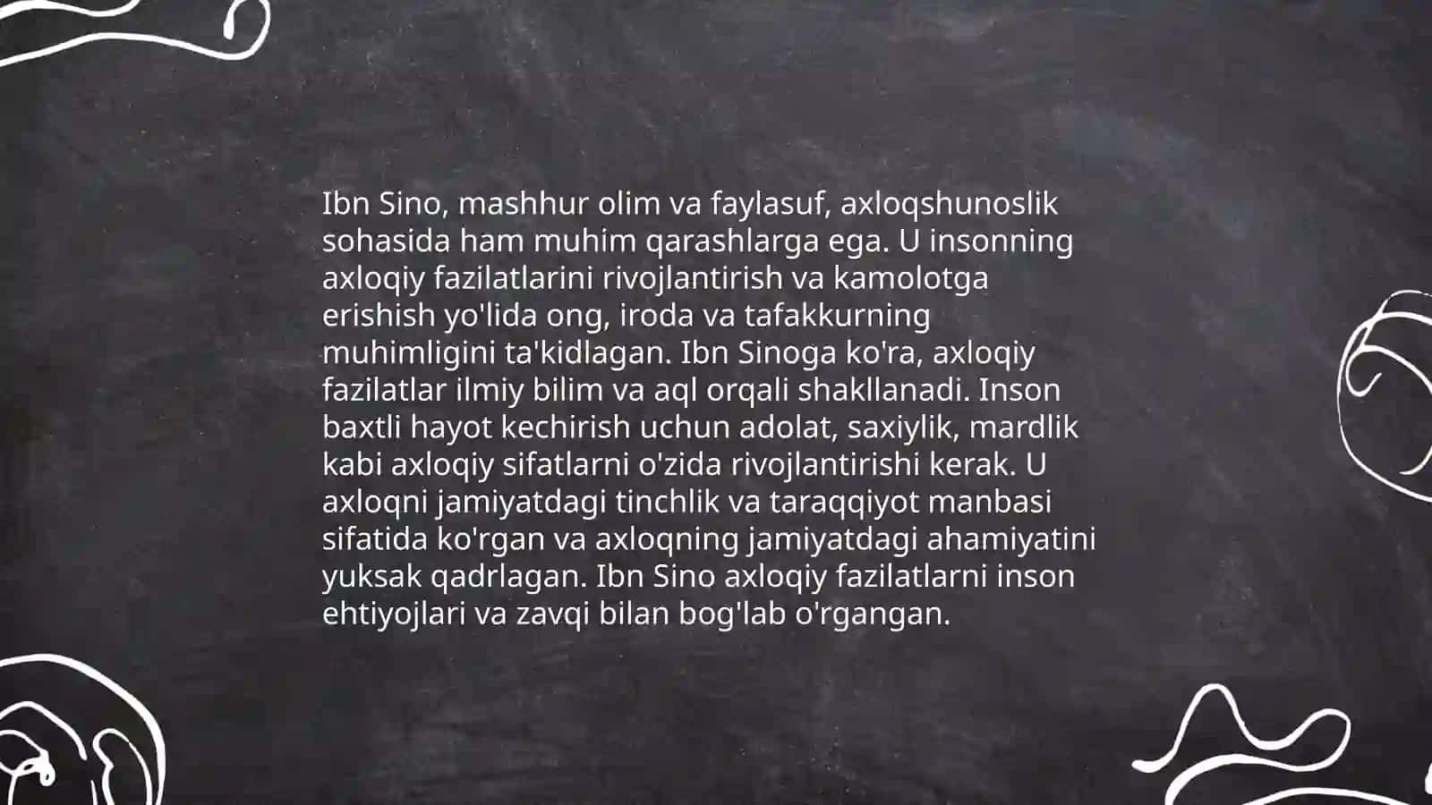Yuksak maʼnaviyatli yoshlarni tarbiyalashda oʻrta Osiyo allomalari ilmiy merosining oʻrni(allomalarning ilmiy faoliyati misolida) 4