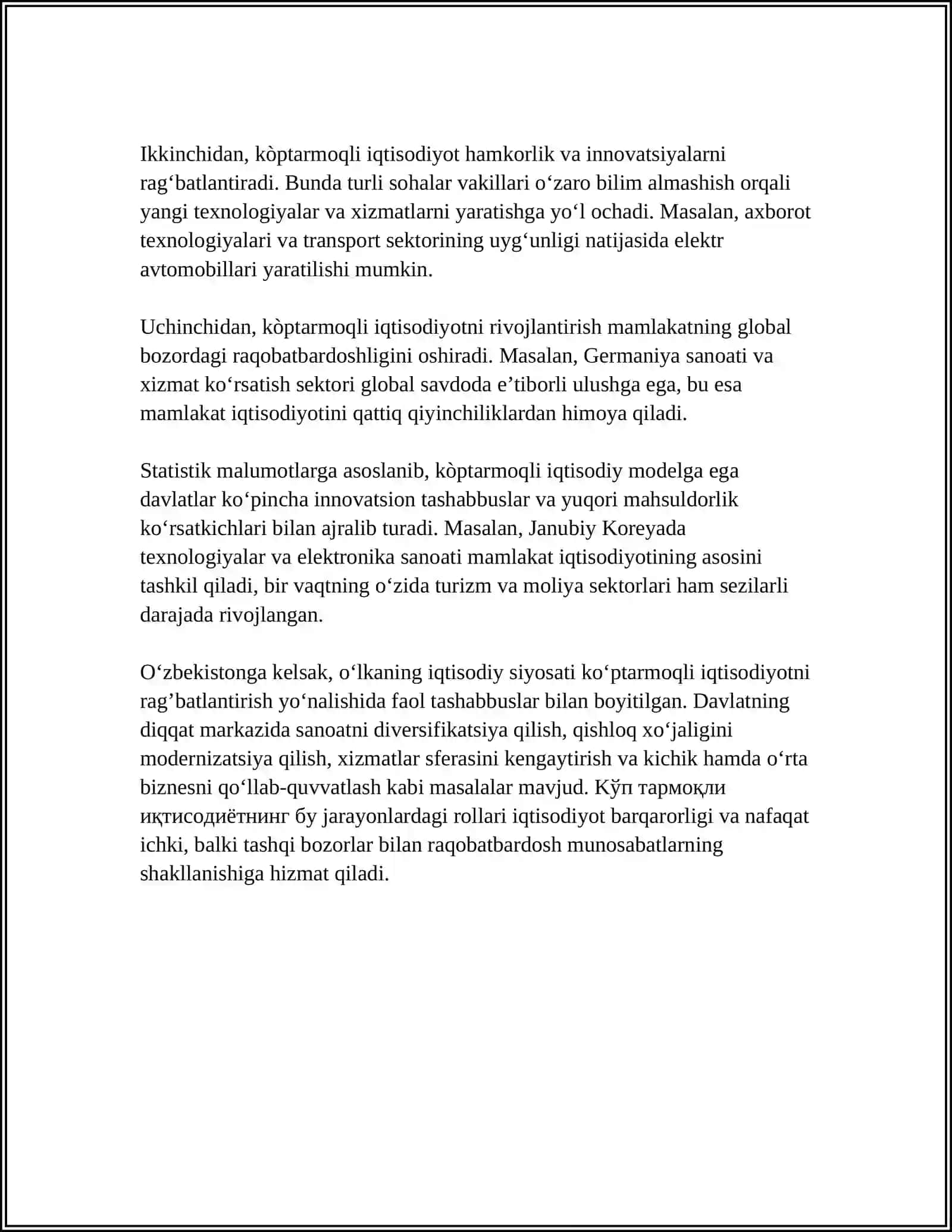 KÒP TARMOQLI IQTISODIYOTNING LEONT'EV MODELI 4