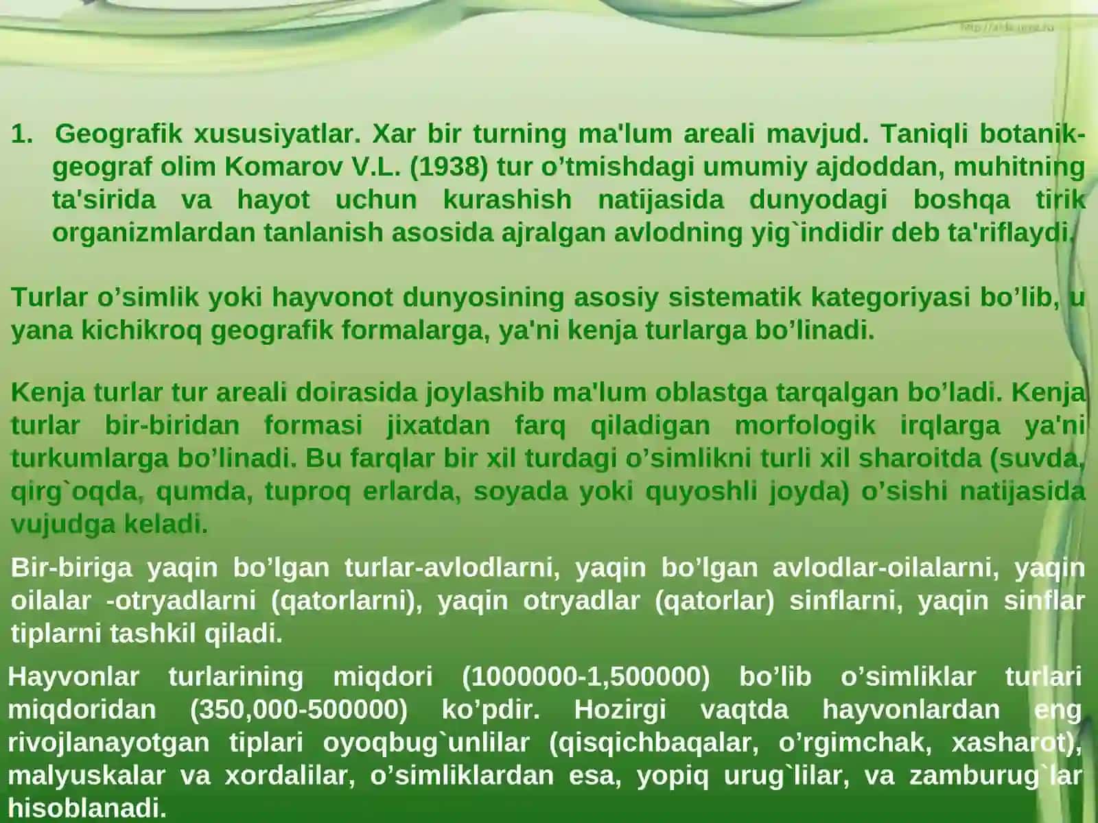 Biosfera va organizmlar 4