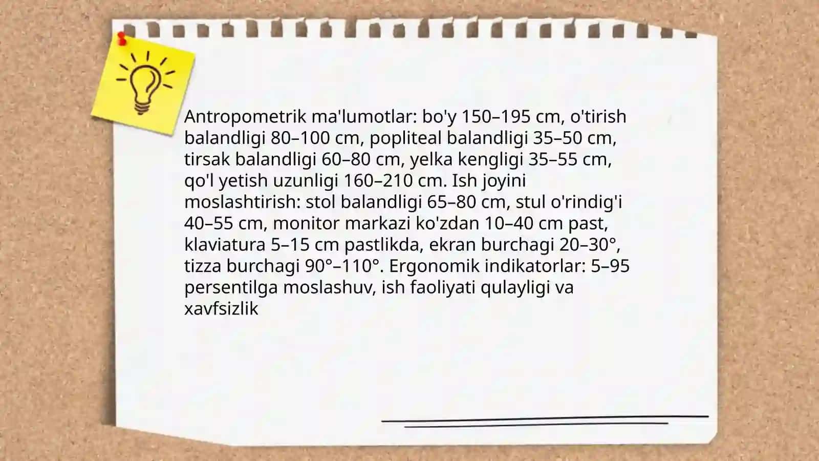 Faoliyat xavfsizligini ta'minlashning ergonomik ko'rsatkichlarini tahlil qilish 4