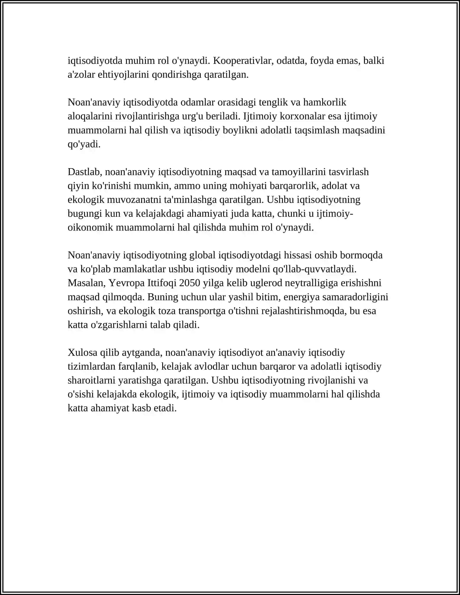 NOINSTITUTSIONAL IQTISODIYOT: NAZARIYA RIVOJLANISHINING ASOSIY OMILLARI 4