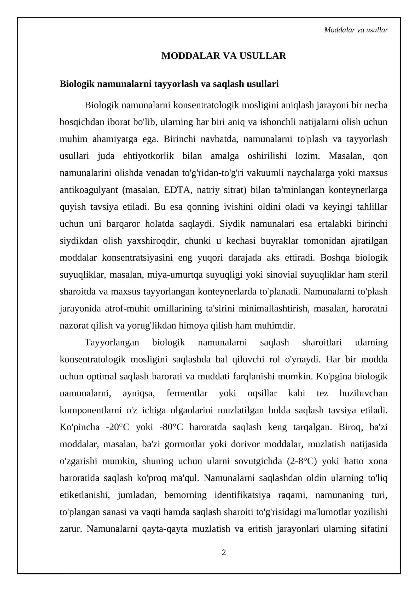 Biologik moslikni aniqlash inson salomatligi va hayot sifatini yaxshilash 4
