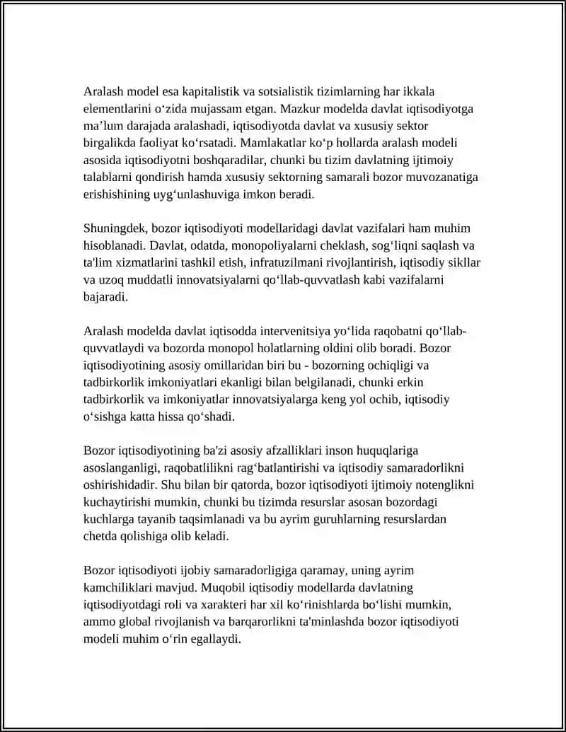 BOZOR IQTISODIYOTI MODELLARI 4