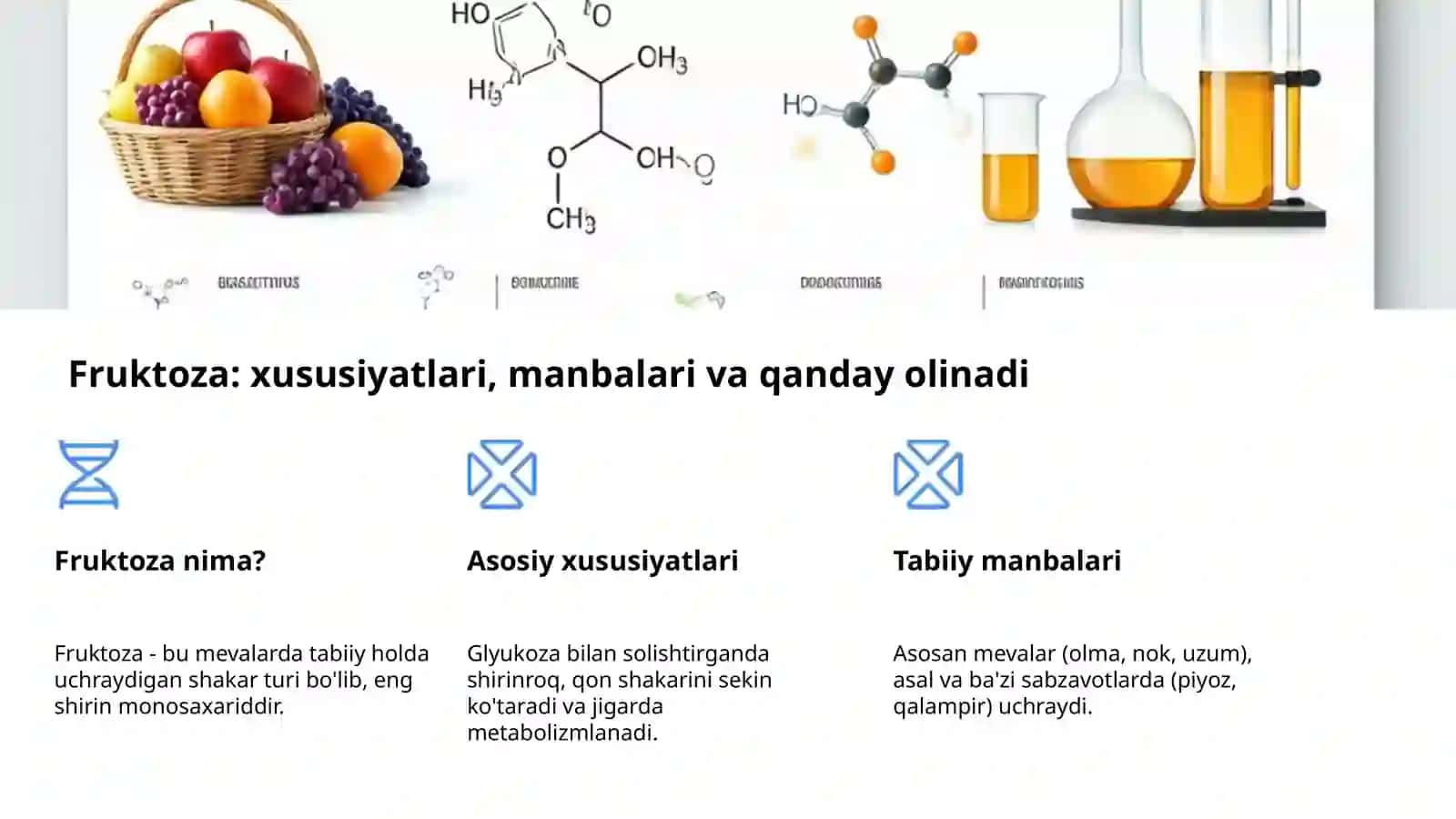 Monosaxaridlar: Monosaxaridlar va ularning xossalari 4