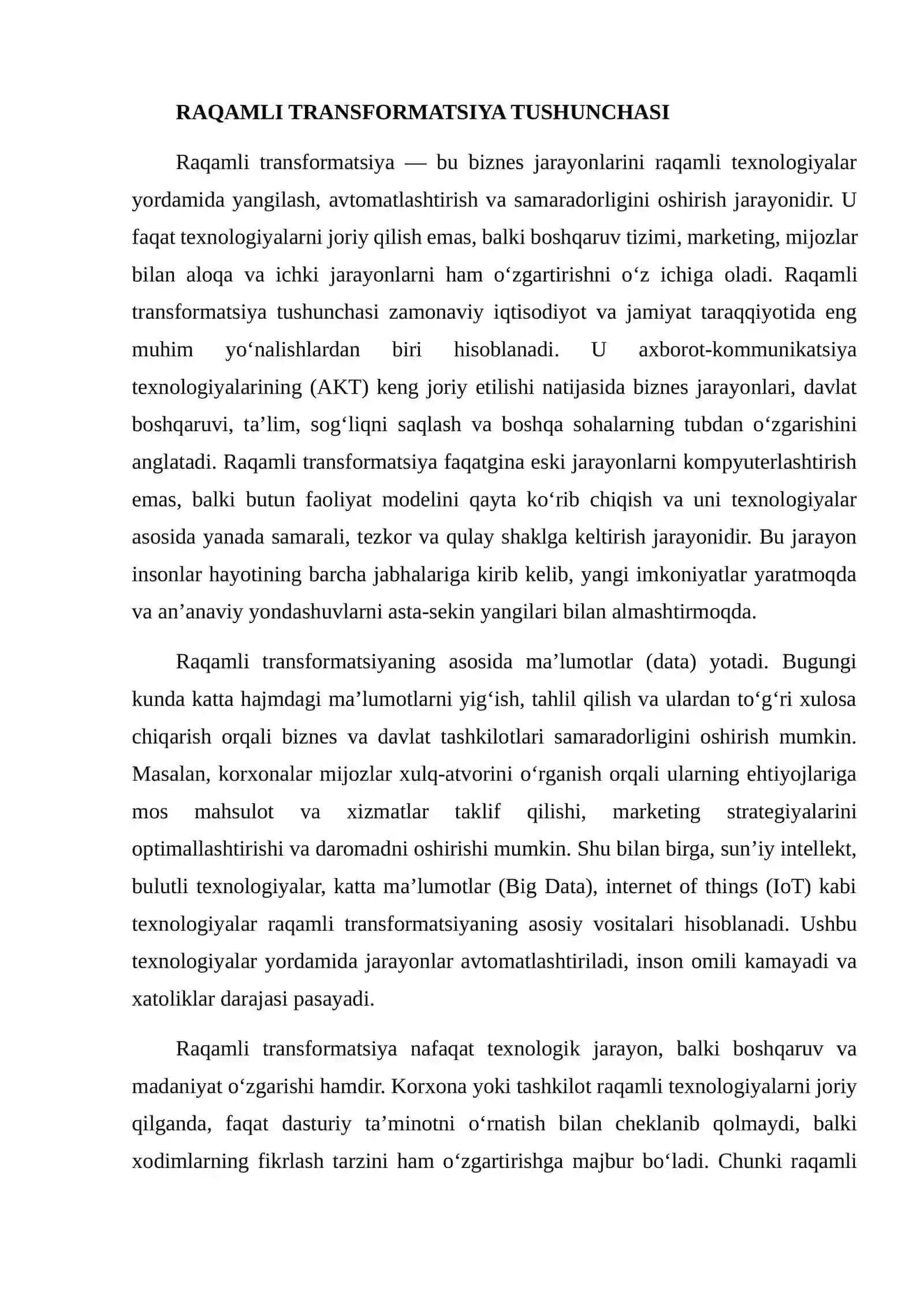 KICHIK BIZNES UCHUN RAQAMLI TRANSFORMATSIYANING MURAKKABLIKLARI 4