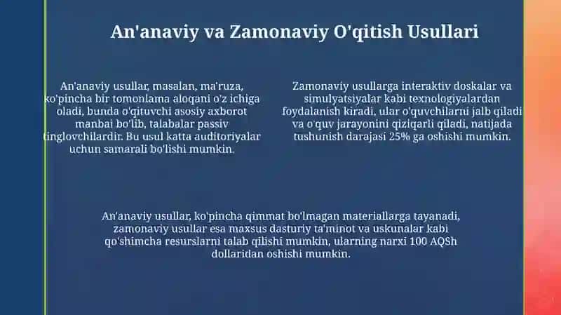 Maxsus fanlarni o'qitishda qo'llaniladigan ta'lim metodlari 4