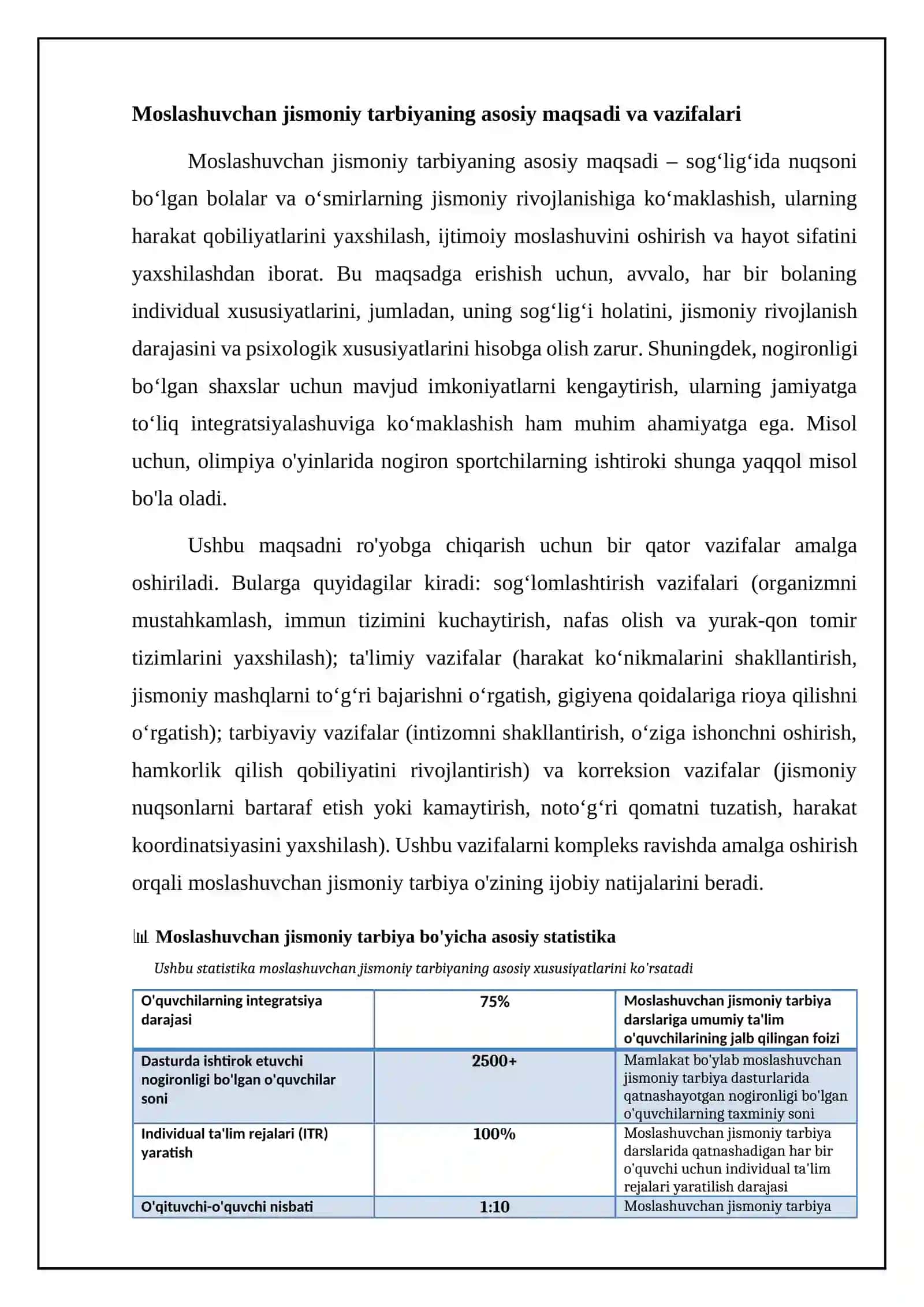 Moslashuvchan jismoniy tarbiya: Ta'rif va asosiy tamoyillar 4