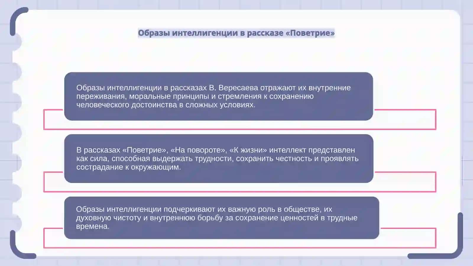 Тема интеллигенции в рассказах В. Вересаева 4