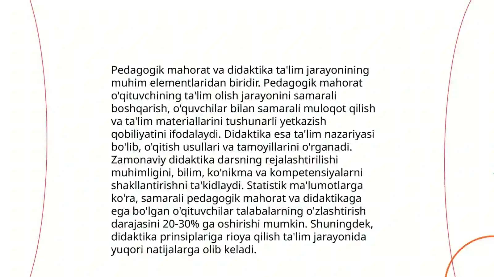 Pedagogik mahorat tushunchasining mohiyatini tushuntiring 4
