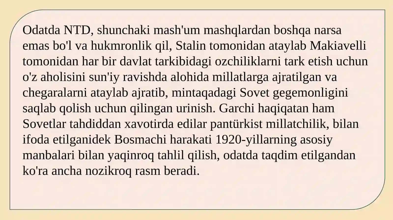 Sovet davrida O’zbekiston, Qozog’iston va Tojikiston chegarasining o’zgarishlari 4