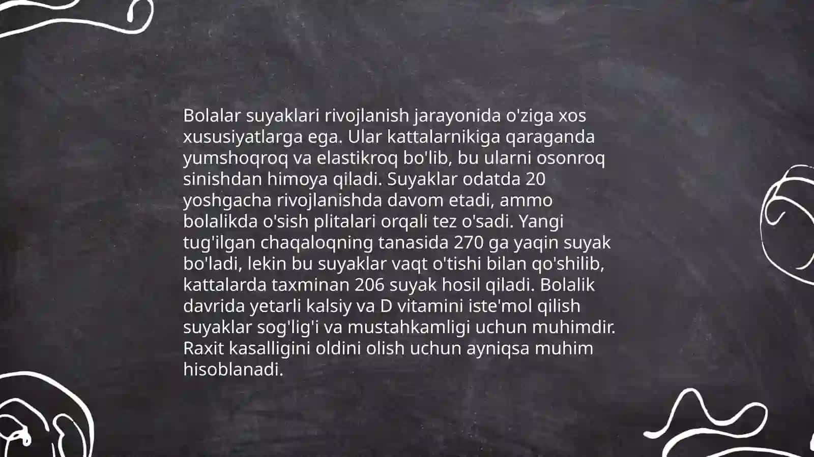 Organizmda suyaklarni tuzilishi ularning yosh xususiyatlari 4