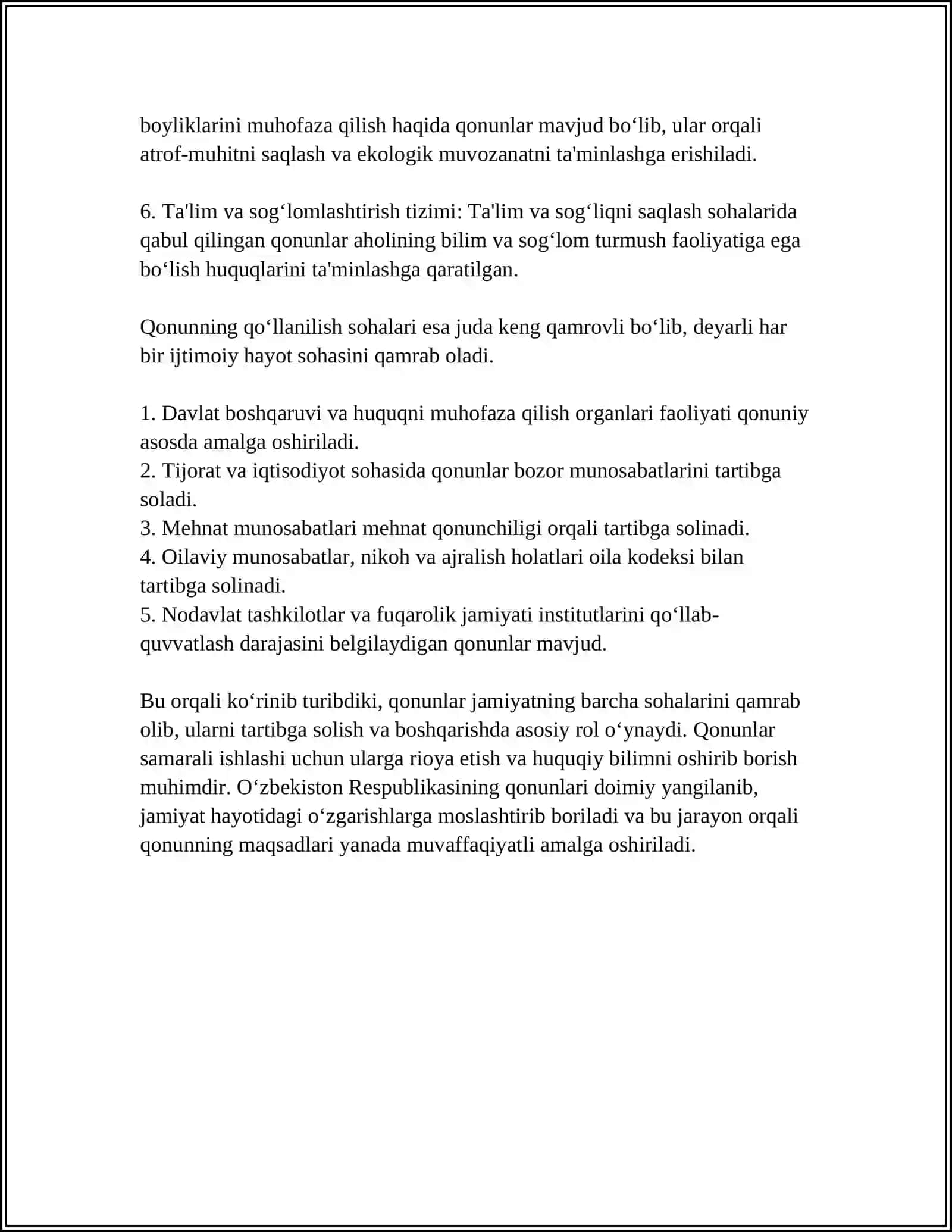 ØZBEKISTON RESPUBLIKASIDA YER TUZISHNING ASOSIY QONUNI 4