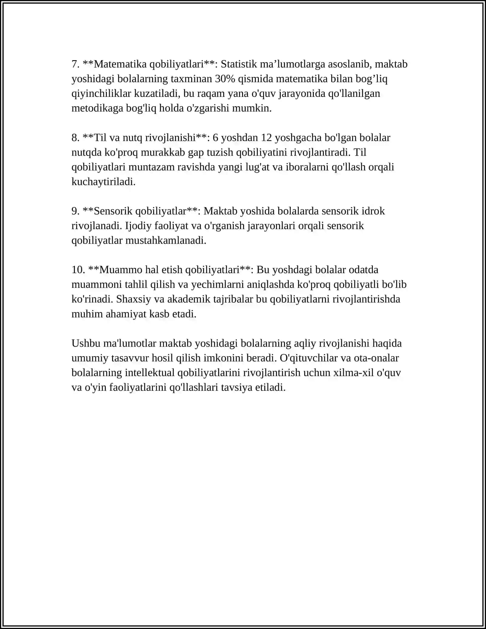 MAKTAB YOSHIDAGI BOLALARNI PSIXOLOGIK-PEDAGOGIK O'RGANISH 4