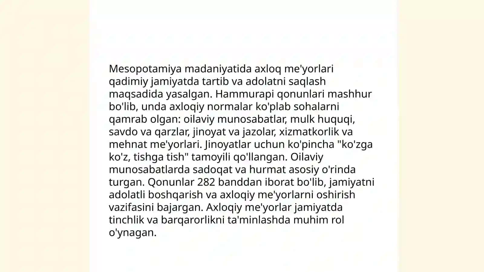 Qadimgi sharqdagi dastlabki axloqiy qarashlar 4