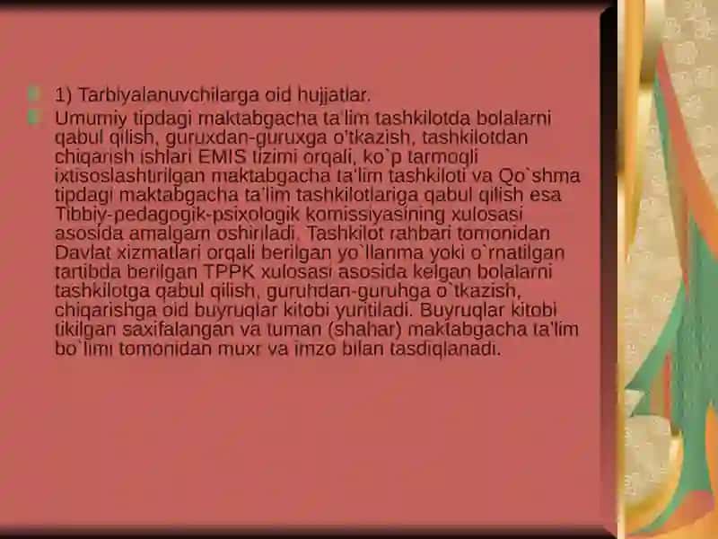 Maktabgacha taʼlim-tarbiya ni tashkili etish fanidan Kurs 4
