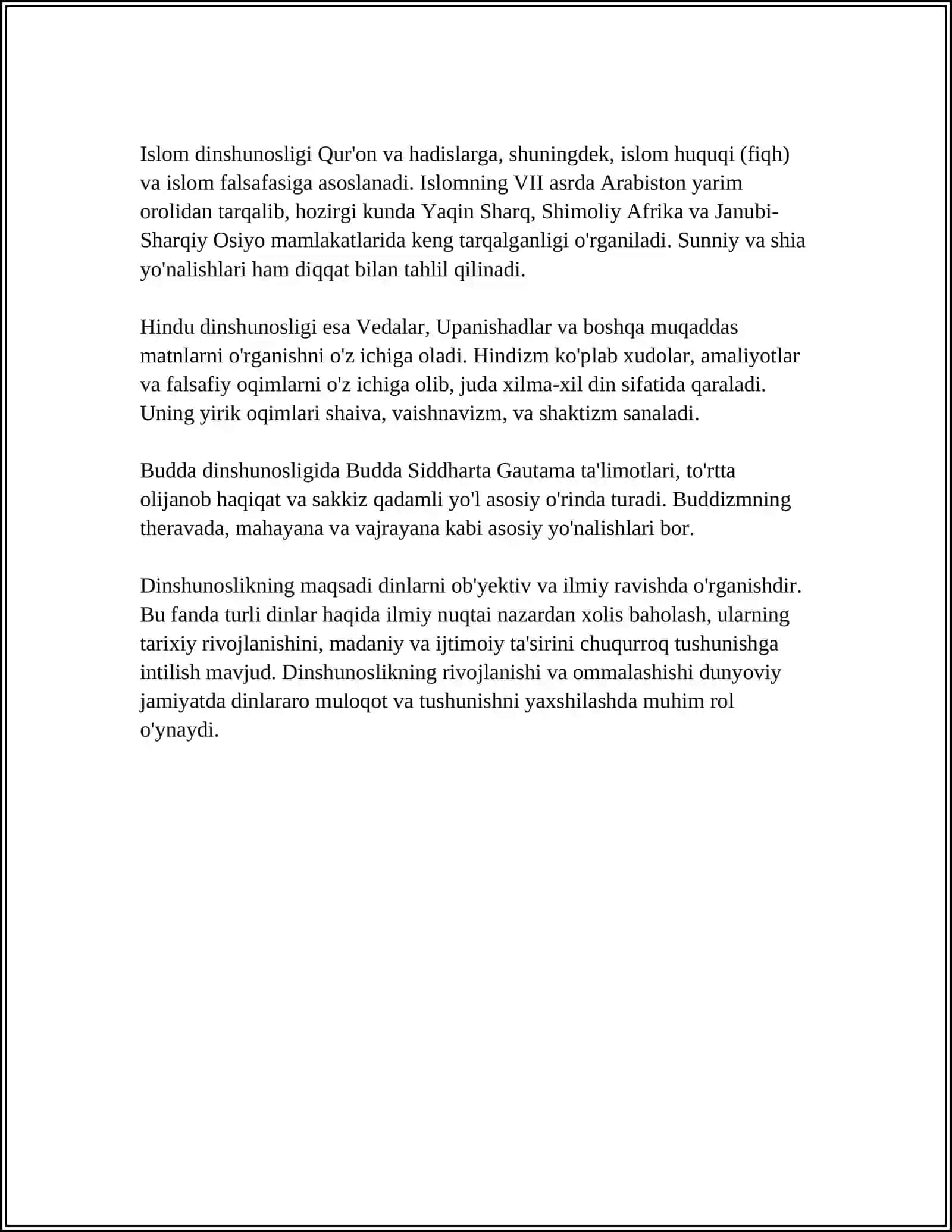 Dinshunoslik 4