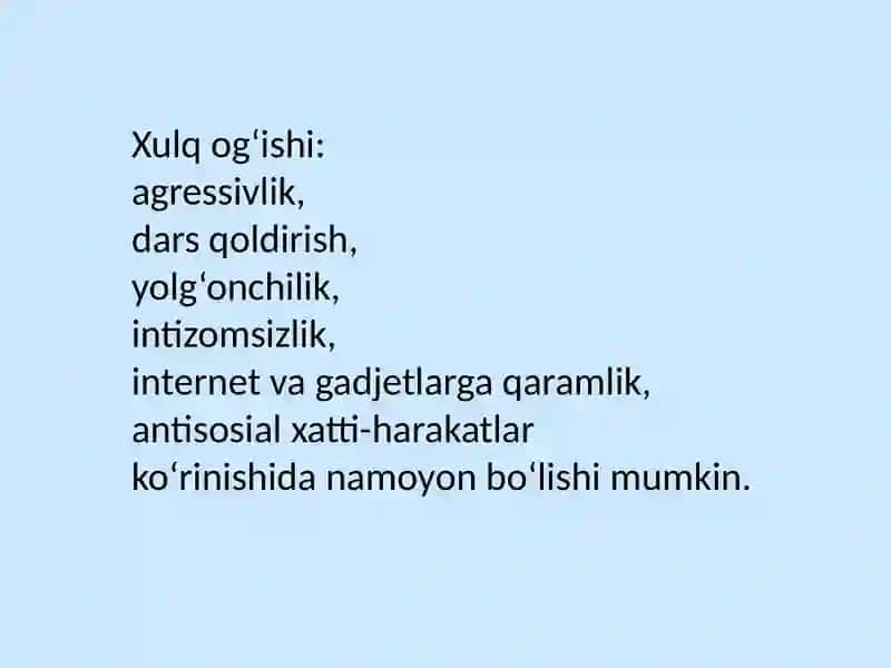 XULQ OG‘ISHIGA EGA BO‘LGAN O‘SMIRLARNI QAYTA TARBIYALASHNING AMALIY MASALALARI 4