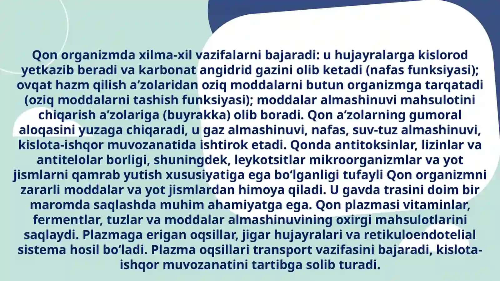 QonHosilbo’lishi 4