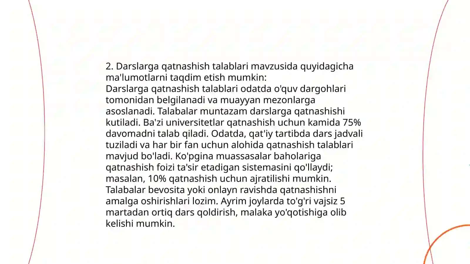 Oliy taʼlim muassasalarida qoʻllaniladigan ichki tartib qoidalar 4