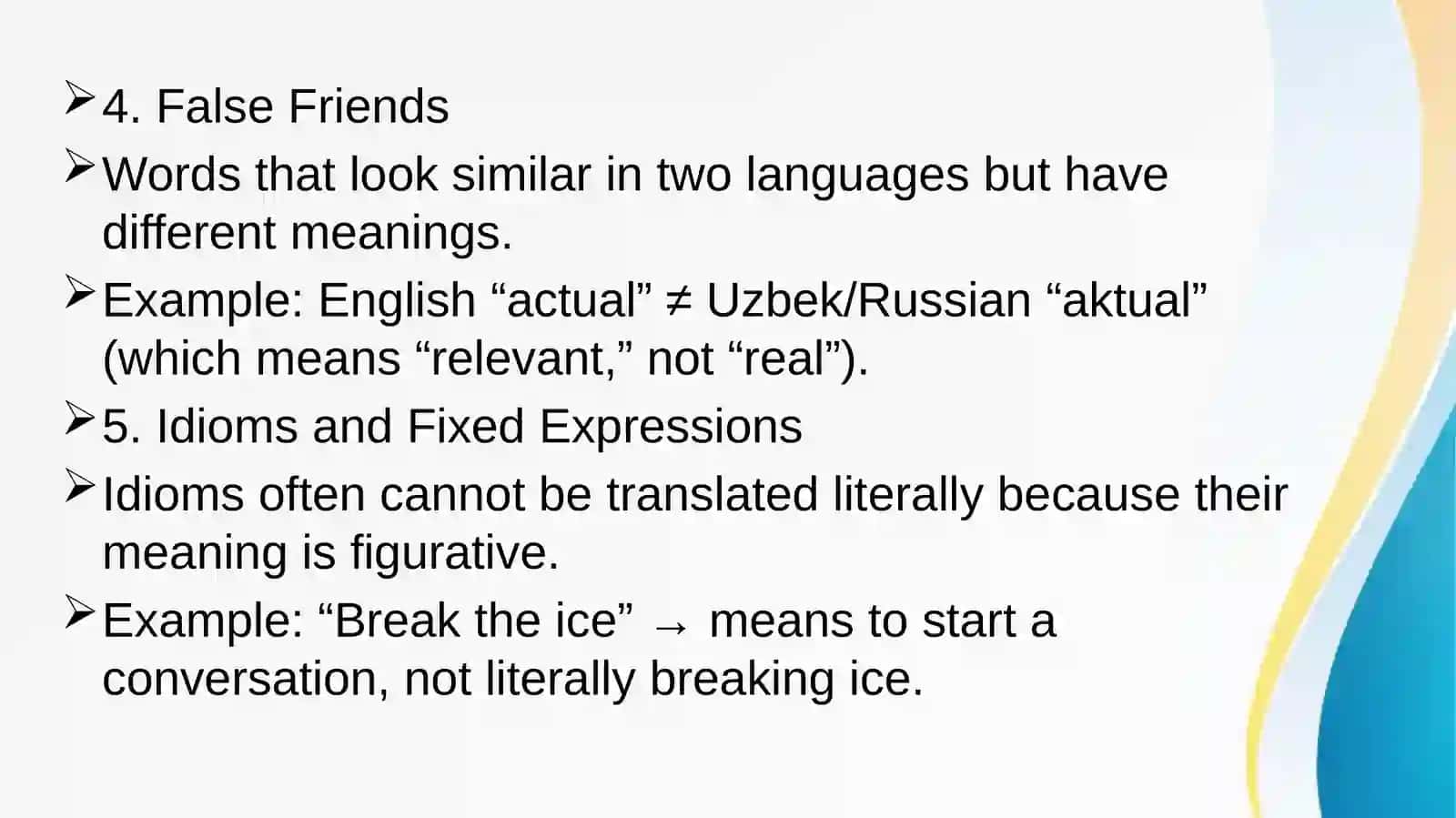 Lexical problem of translation 4