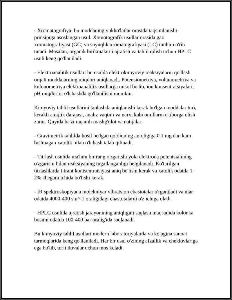 MUSTAQIL ISH Mavzu: TEZKOR USULLARDA HAVONING ZAHARLI MODDALAR BILAN IFLOSLANGANLIGINI ANIQLASH 4