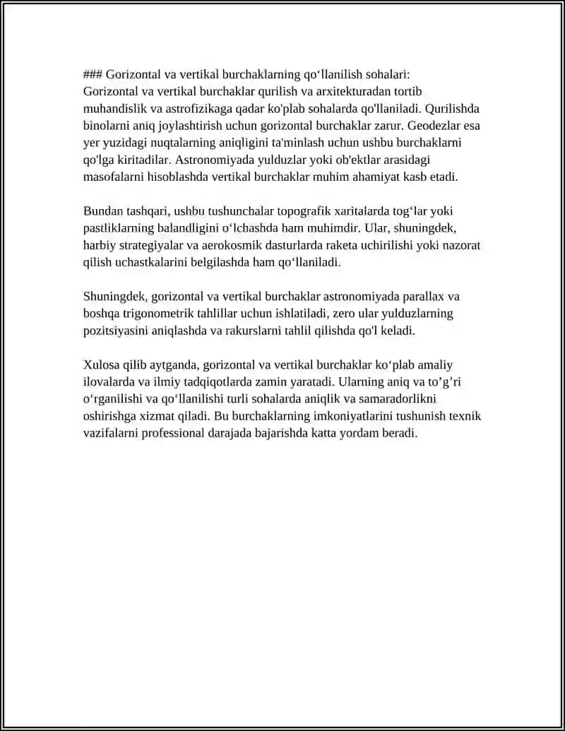 GORIZONTAL VA VERTIKAL BURCHAKLARNI OLCHASH 4
