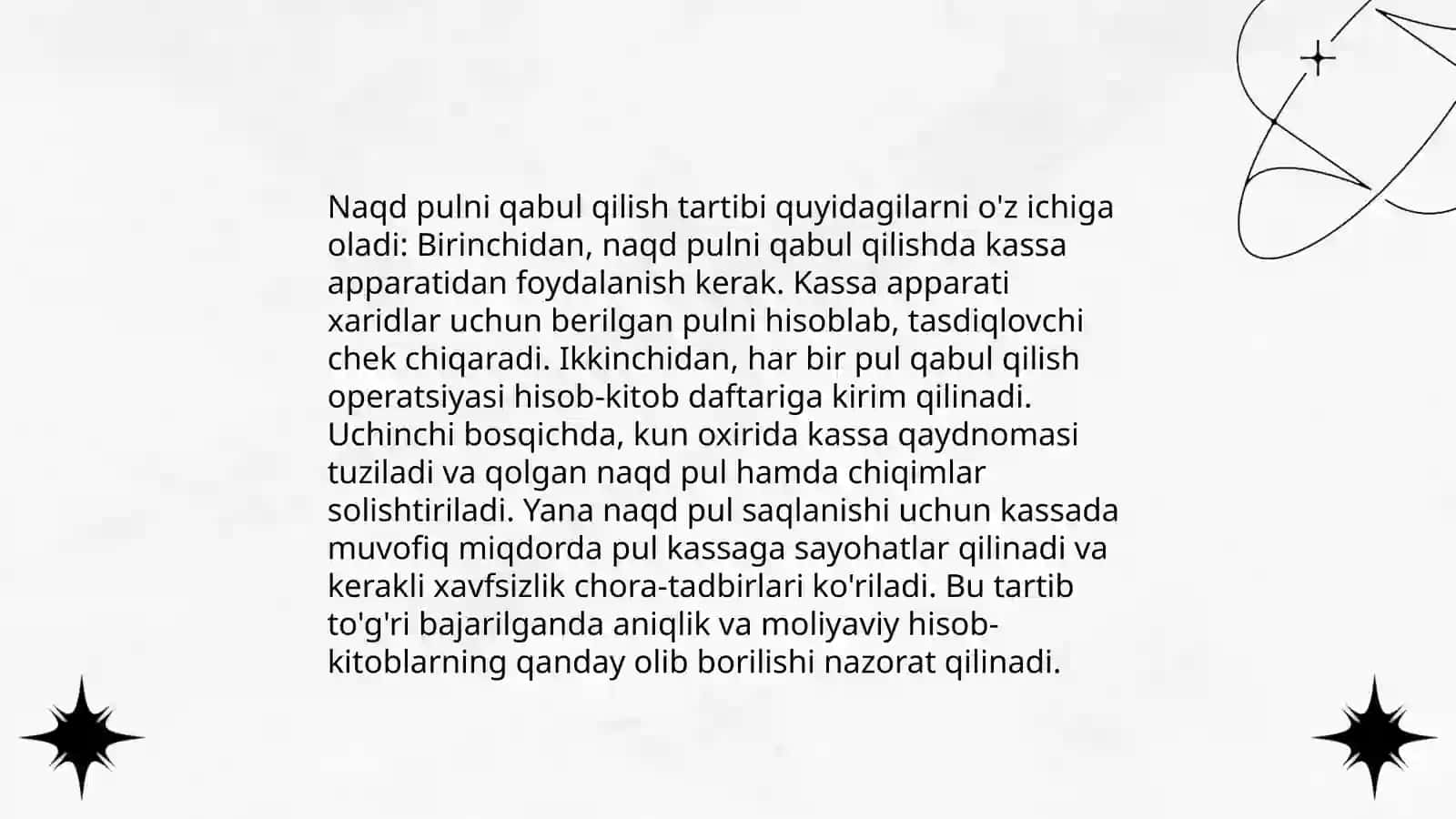 Kassa jarayonlari 4
