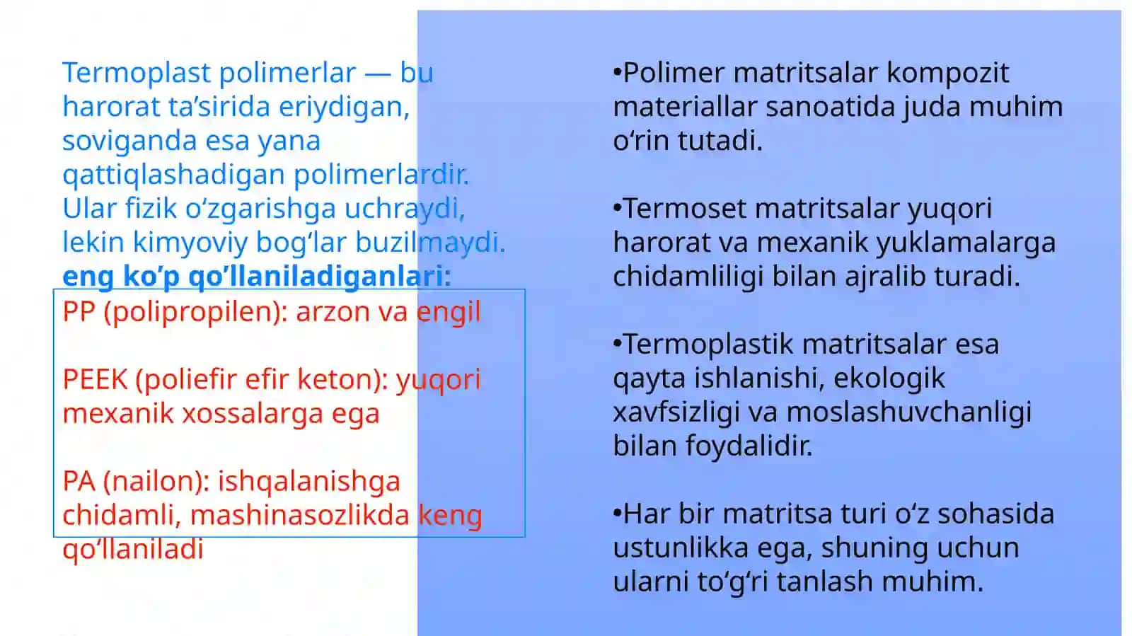 Polimer matritsalari 4