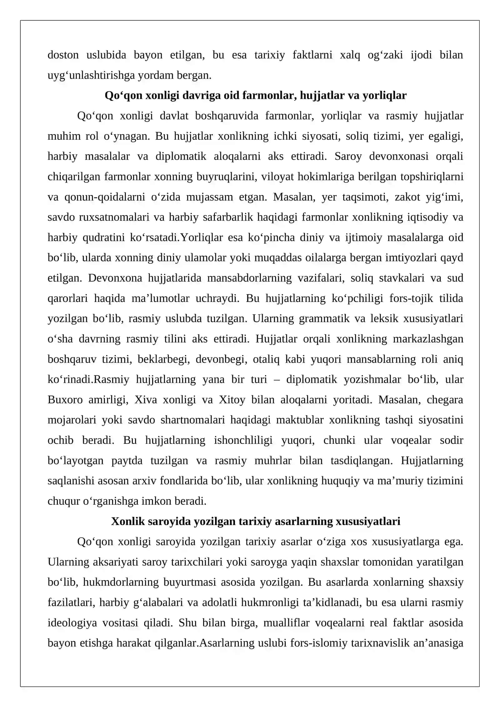 Qo‘qon xonligi tarixiga oid yozma manbalar 4
