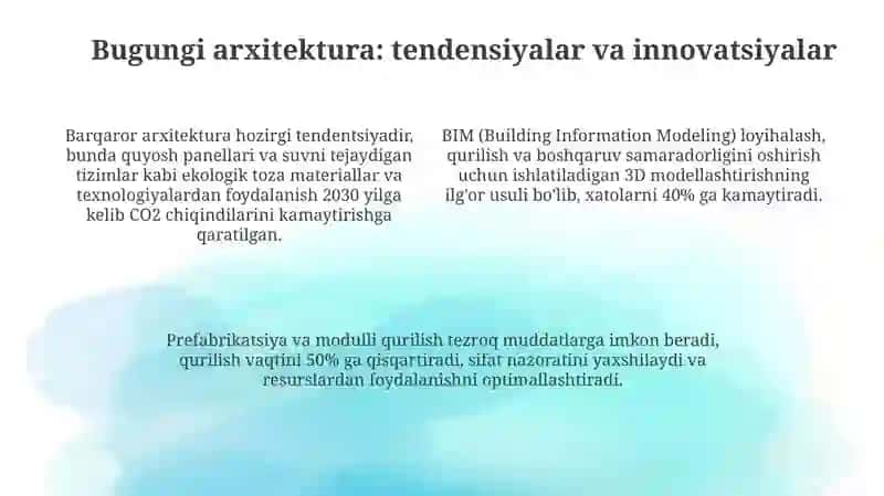 Arxitektura avval va hozir 4