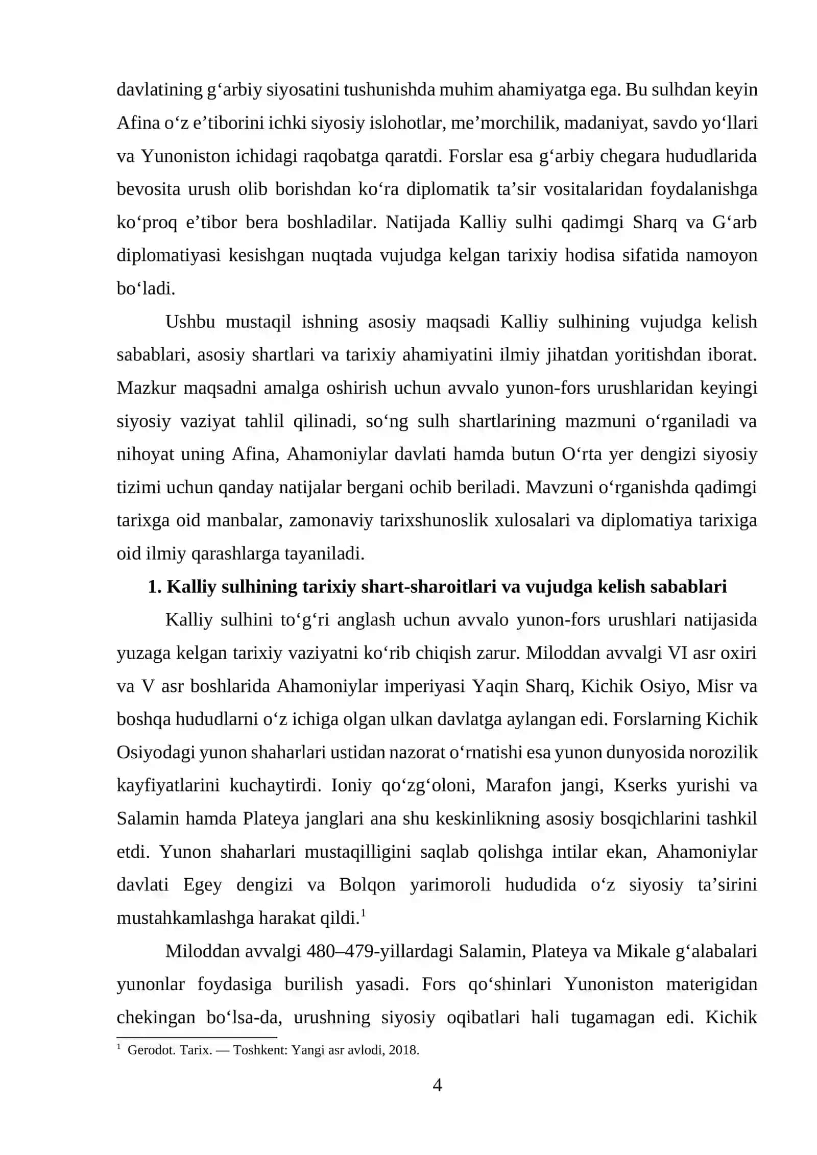 Kalliy sulhi shartlari va ahamiyati 4