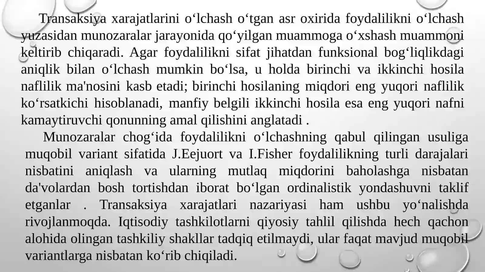 TAShKILOTNIAMALIYTAHLILQILIShNAZARIYASI 4