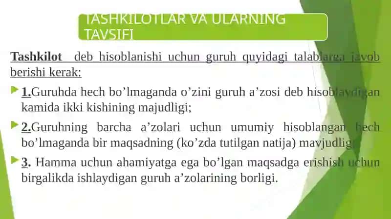 TASHKILOT VA ULARNIboshqarish 4