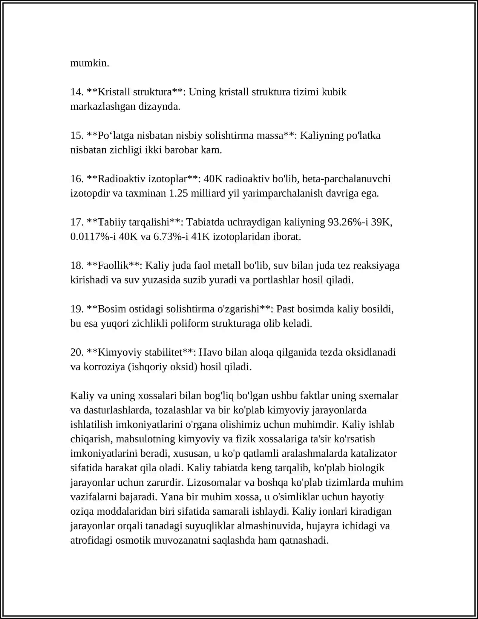 KALIYLI SELITRA ISHLAB CHIQARISH TEXNOLOGIK SXEMASI VA BAYONI 4