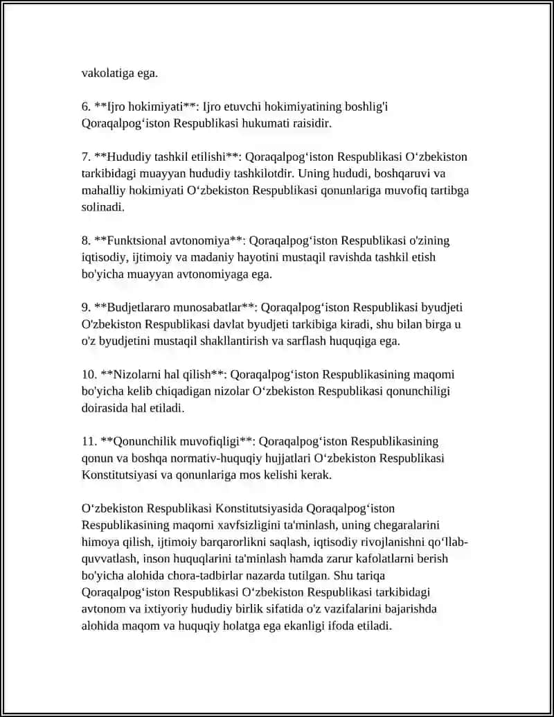QORAQOLPAGʻISTON RESPUBLIKASINING KONSTITUTSIYAVIY MAQOMI 4