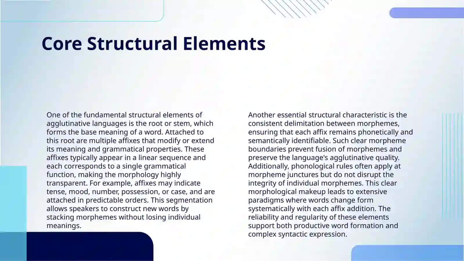 AGGLUTINATED -INFLECTED TYPE OF LANGUAGES 4