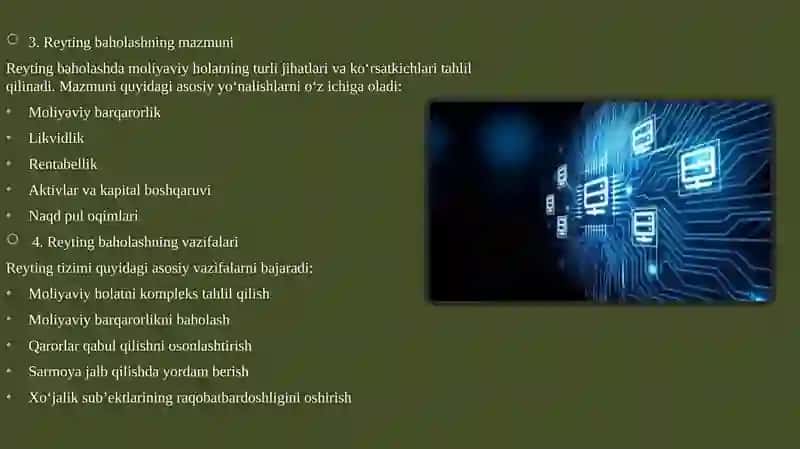 Korxonaning moliyaviy holatini baholash 4