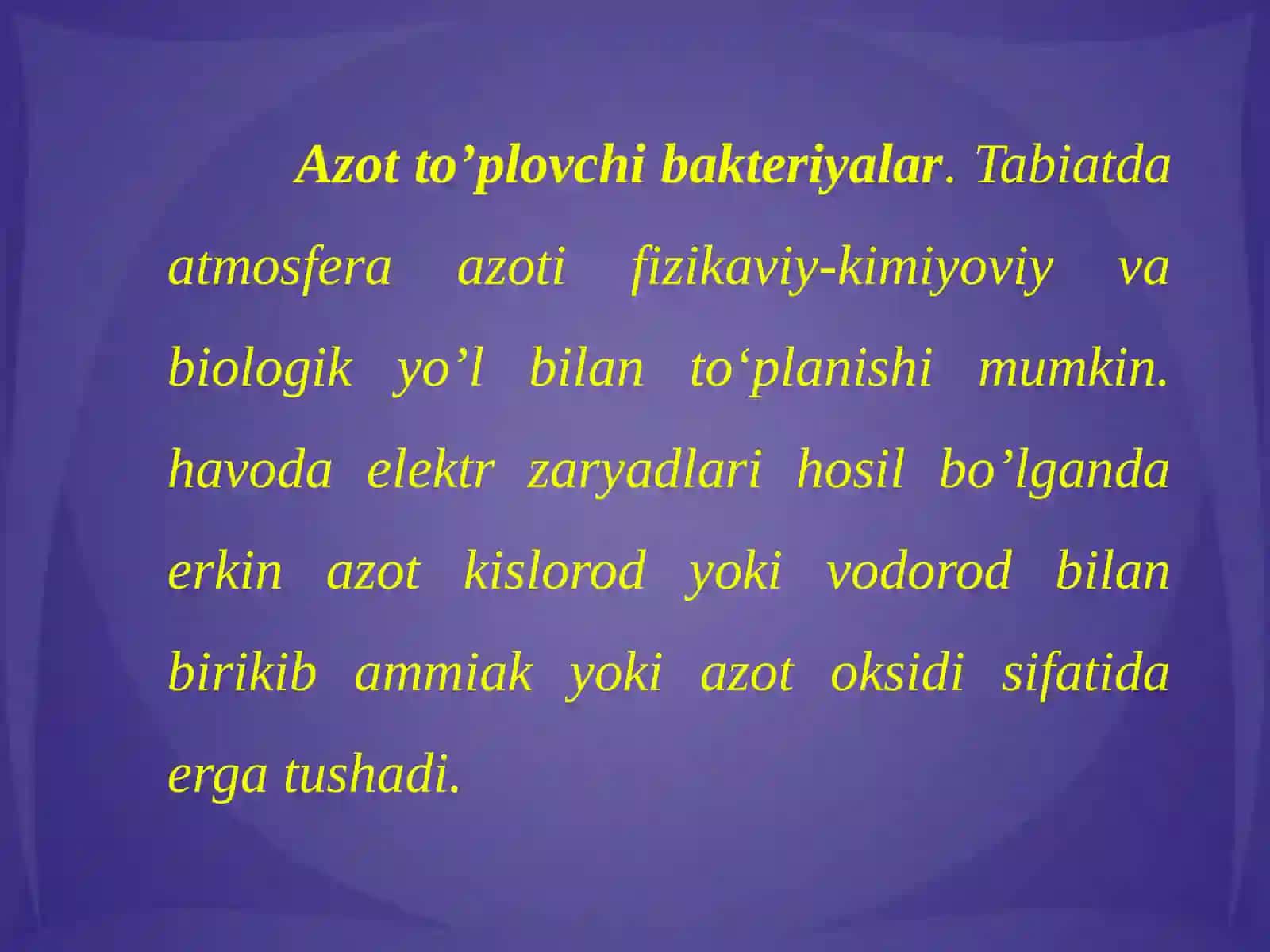 Tabiatda uglerod va azot aylanishida mikroorganizmlarning roli aerob va anaerob sharoitda kletchatkani parchalovchi mikroblar 4