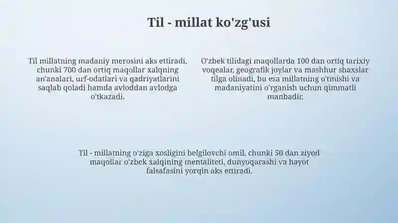 O'zbek maqollari: Ta'rif va tematik tasnif 4