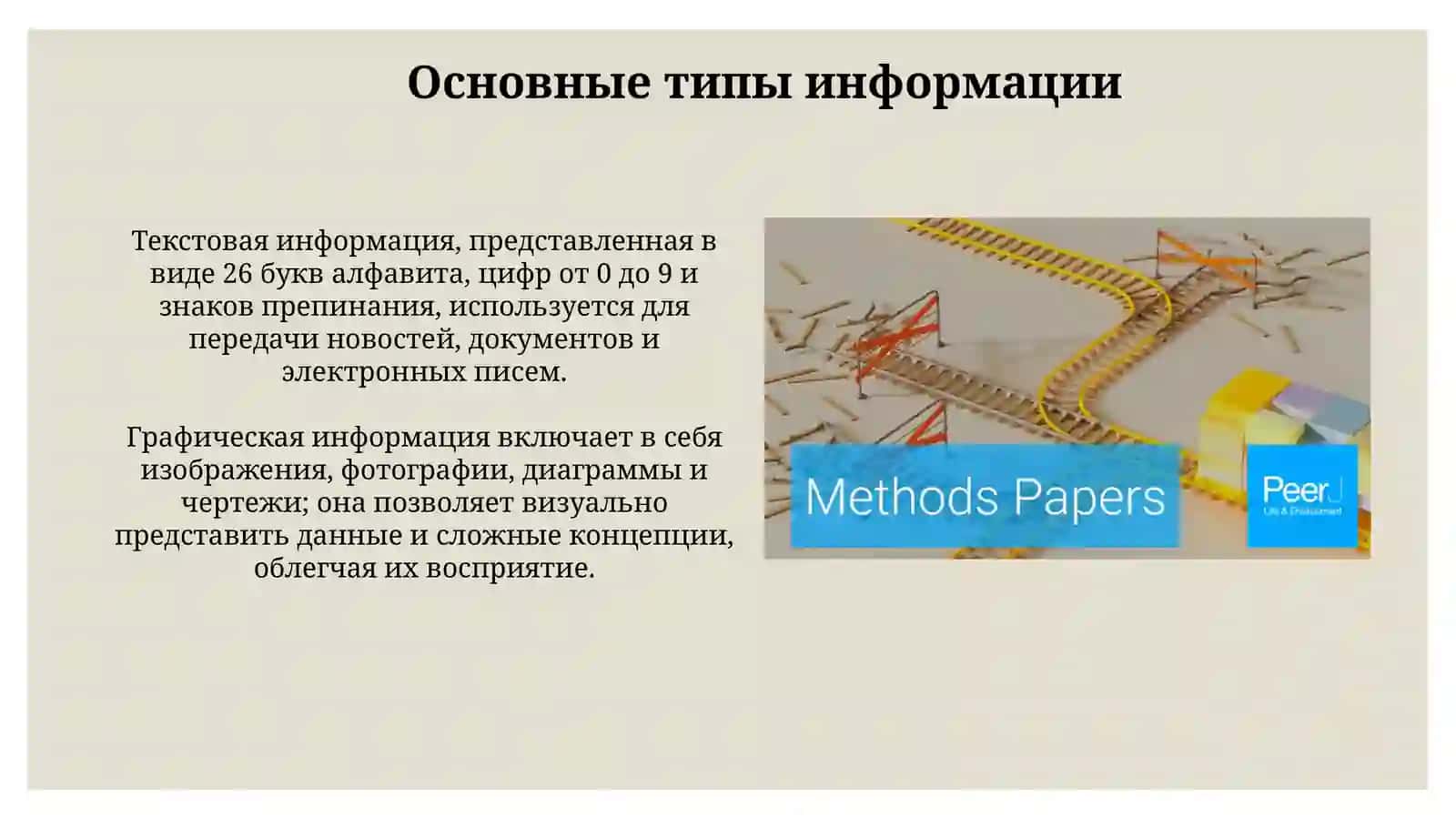 Виды информации. Информация в современном мире 4