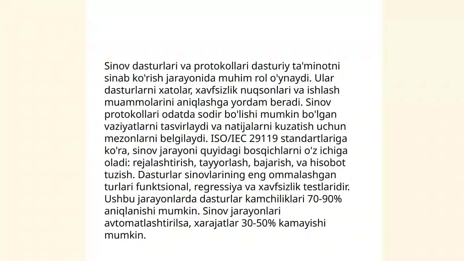 Ishlab chiqish, sinash va joriy qilish 4
