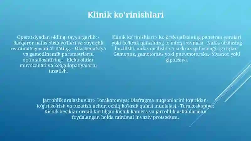 Diafragmaning Tug'Ma Va Orttirilgan Nuqsonlarida Operatsiyalar 4