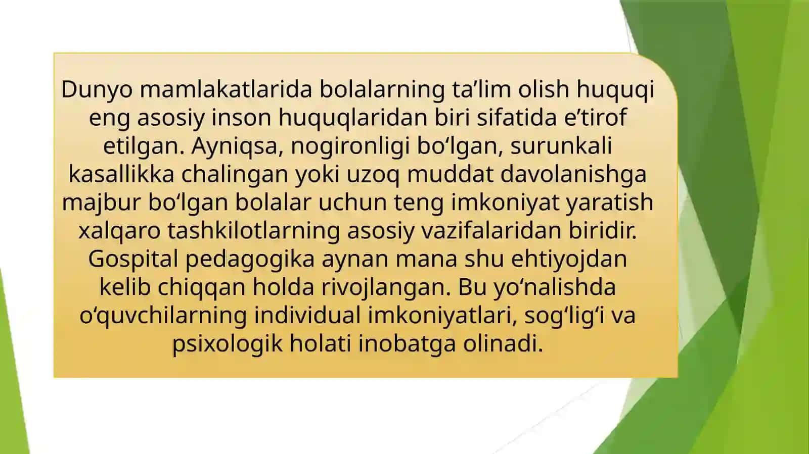 Gospital pedagogika tushunchasi va uning xalqaro miqyosdagi ahamiyati 4