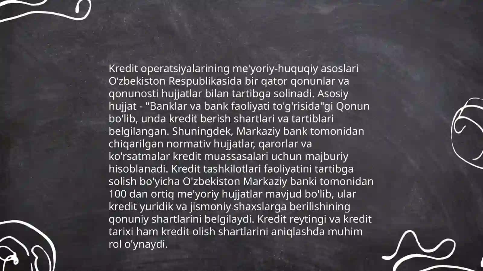 Kredit operatsiyalarini raymiylashtirish va hisobga olish auditi 4