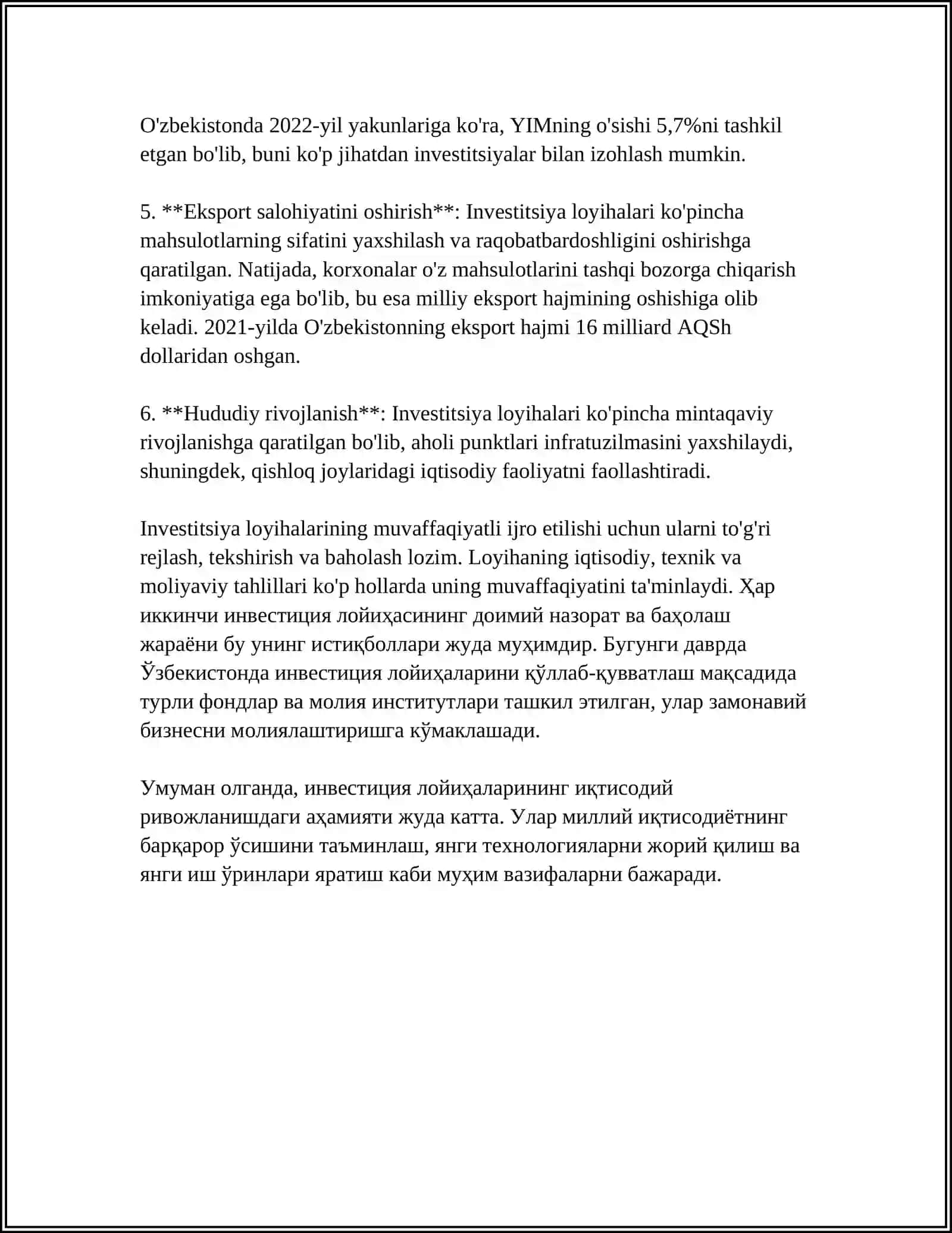 INVESTITSIYA LOYIHALARINI SINDIKATLI KREDITLASHNING OʻZIGA XOS XUSUSIYATLARI 4