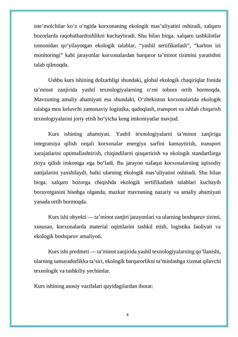 Ta'minot zanjirida yashil texnologiyalarning qoʻllanishi 4